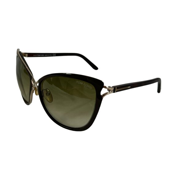 TOM FORD Tortoise Brown Frame Celia Women\'s Sunglasses Made in Italy main image 6